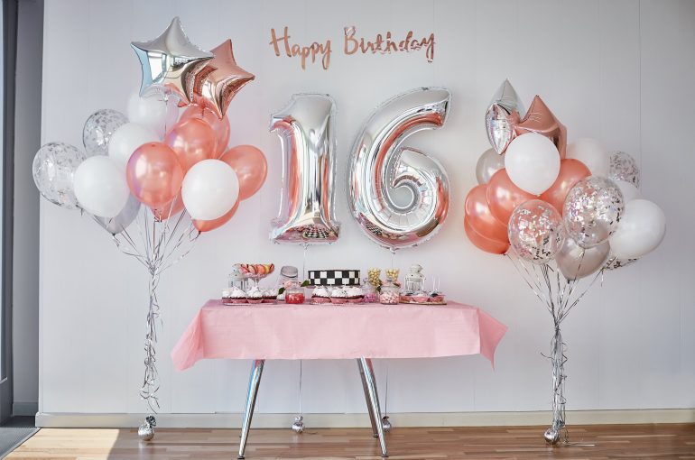 Top 5 Ideas For Sweet 16 Birthday Party Decorations 133309204 m 770x510